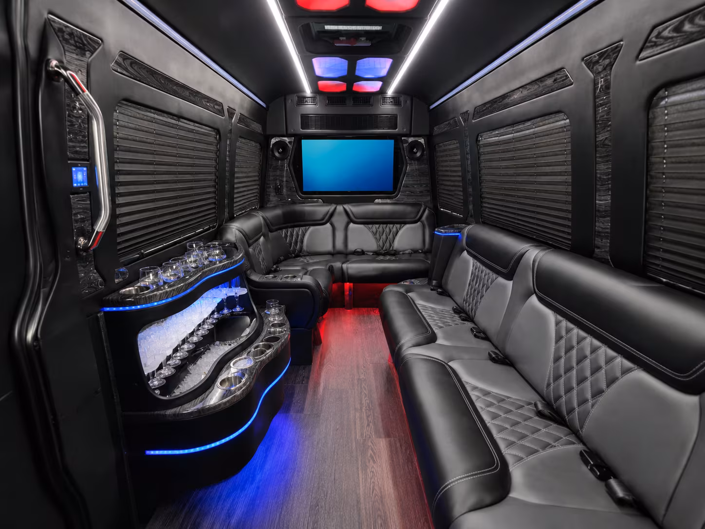 st paul sprinter limousine inside
