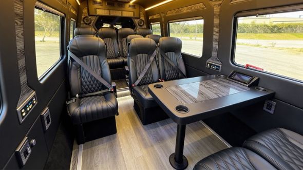 st paul 12 passenger sprinter van interior